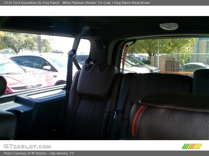 White Platinum Metallic Tri-Coat / King Ranch Mesa Brown 2015 Ford Expedition EL King Ranch