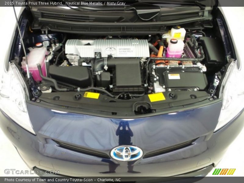Nautical Blue Metallic / Misty Gray 2015 Toyota Prius Three Hybrid