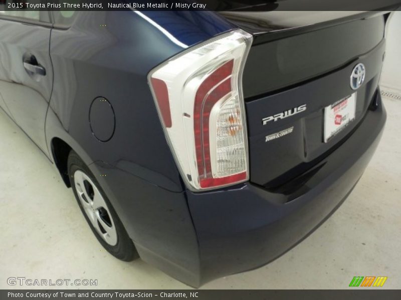 Nautical Blue Metallic / Misty Gray 2015 Toyota Prius Three Hybrid