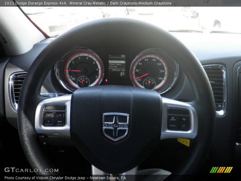 Mineral Gray Metallic / Dark Graystone/Medium Graystone 2011 Dodge Durango Express 4x4