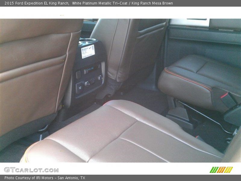 White Platinum Metallic Tri-Coat / King Ranch Mesa Brown 2015 Ford Expedition EL King Ranch