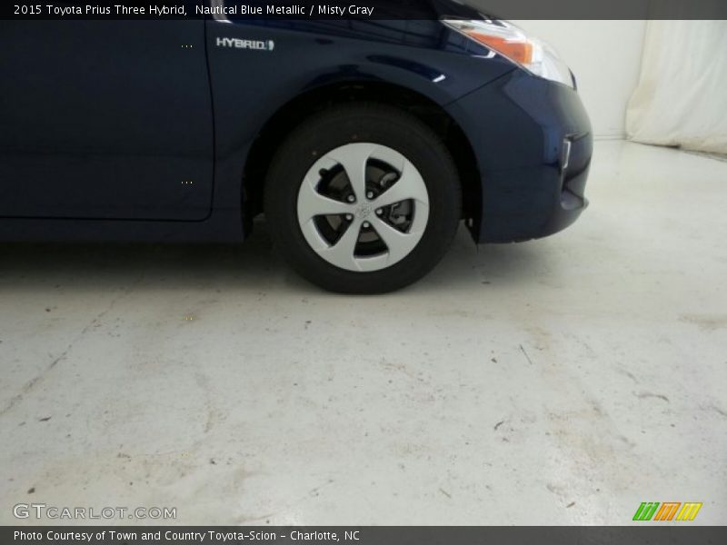 Nautical Blue Metallic / Misty Gray 2015 Toyota Prius Three Hybrid