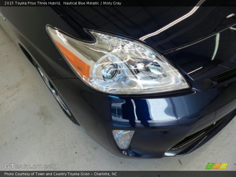 Nautical Blue Metallic / Misty Gray 2015 Toyota Prius Three Hybrid