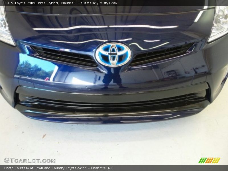 Nautical Blue Metallic / Misty Gray 2015 Toyota Prius Three Hybrid