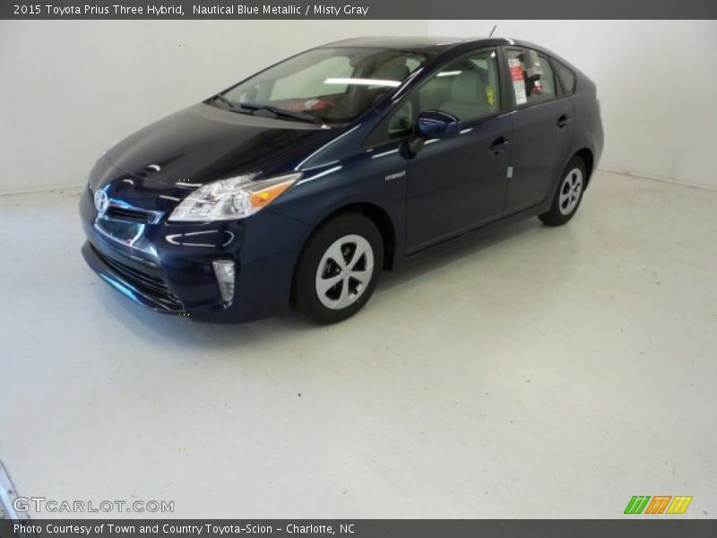 Nautical Blue Metallic / Misty Gray 2015 Toyota Prius Three Hybrid