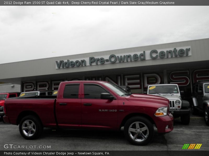 Deep Cherry Red Crystal Pearl / Dark Slate Gray/Medium Graystone 2012 Dodge Ram 1500 ST Quad Cab 4x4