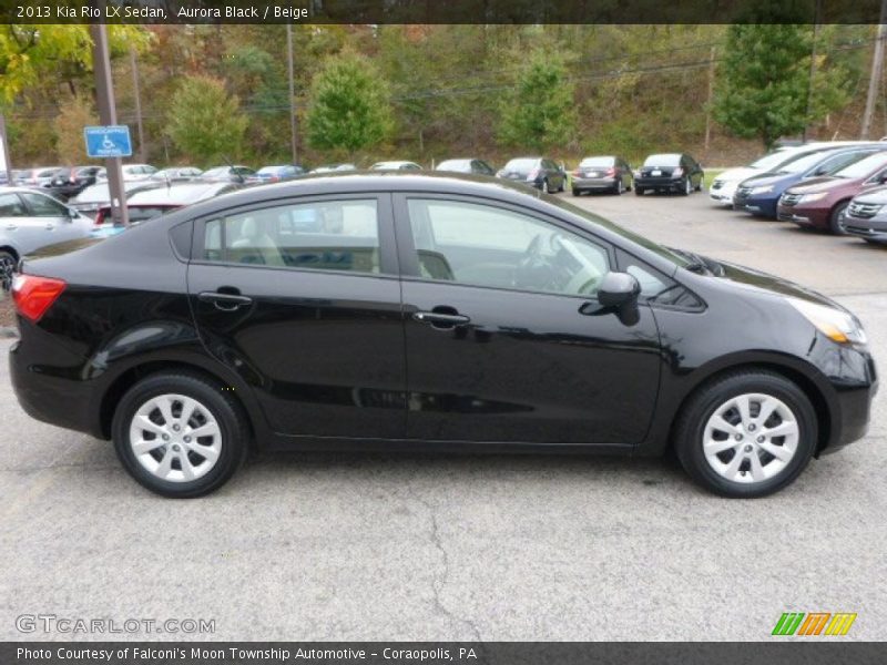 Aurora Black / Beige 2013 Kia Rio LX Sedan