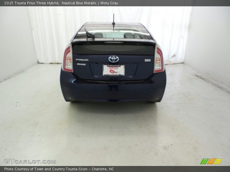 Nautical Blue Metallic / Misty Gray 2015 Toyota Prius Three Hybrid