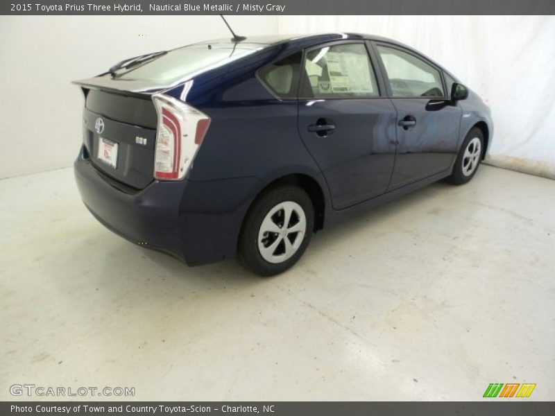 Nautical Blue Metallic / Misty Gray 2015 Toyota Prius Three Hybrid