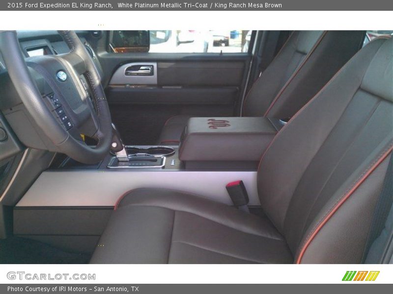 Front Seat of 2015 Expedition EL King Ranch