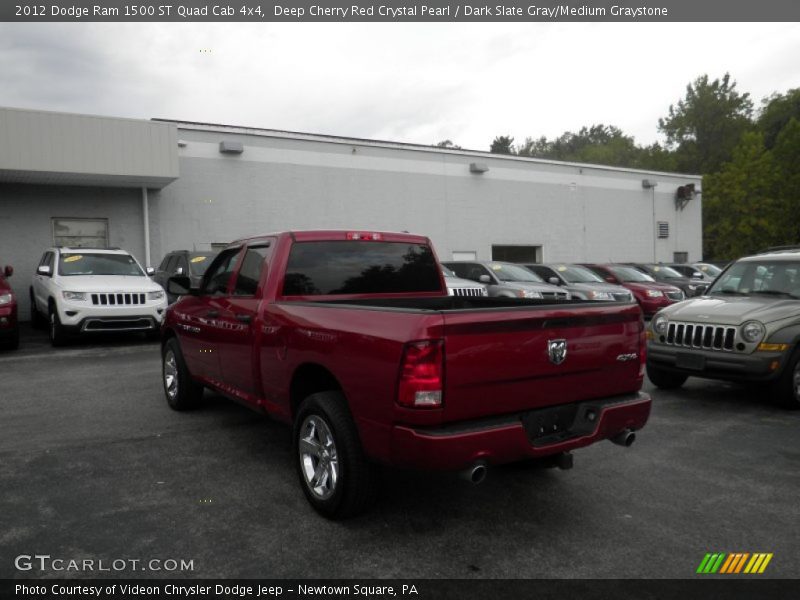 Deep Cherry Red Crystal Pearl / Dark Slate Gray/Medium Graystone 2012 Dodge Ram 1500 ST Quad Cab 4x4
