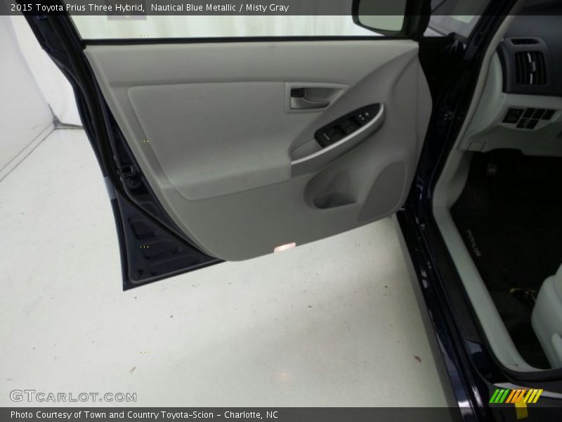 Nautical Blue Metallic / Misty Gray 2015 Toyota Prius Three Hybrid