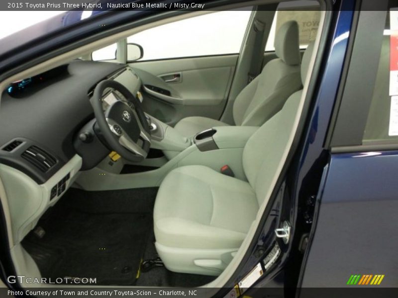 Nautical Blue Metallic / Misty Gray 2015 Toyota Prius Three Hybrid