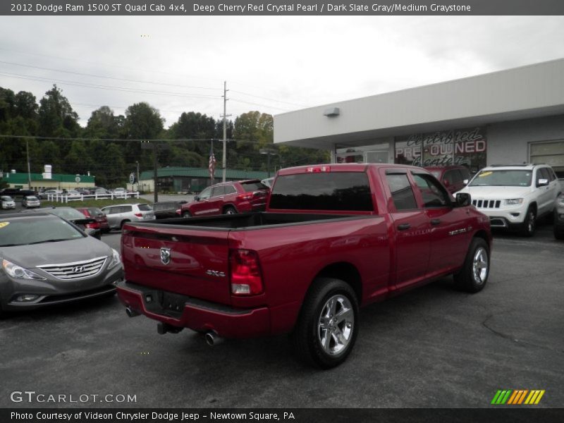 Deep Cherry Red Crystal Pearl / Dark Slate Gray/Medium Graystone 2012 Dodge Ram 1500 ST Quad Cab 4x4