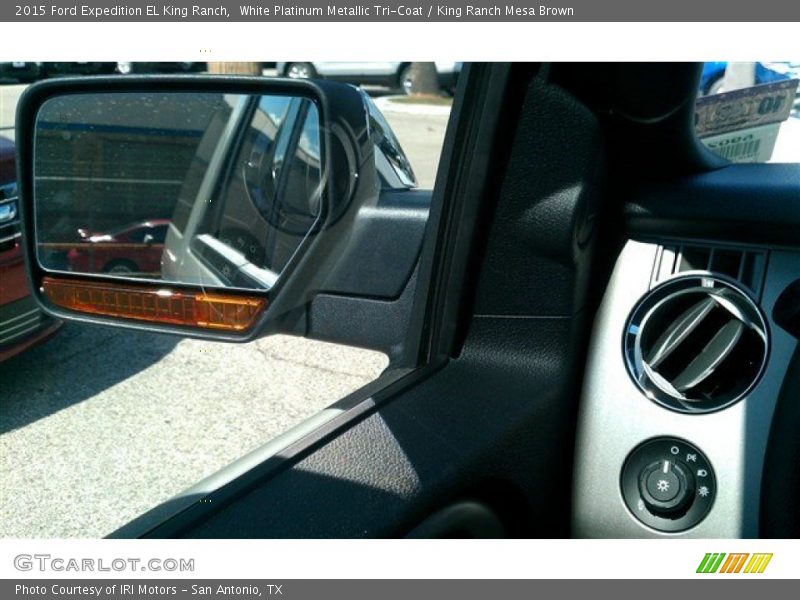 White Platinum Metallic Tri-Coat / King Ranch Mesa Brown 2015 Ford Expedition EL King Ranch