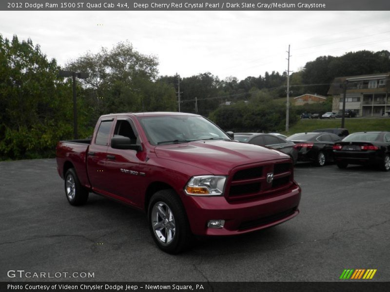 Deep Cherry Red Crystal Pearl / Dark Slate Gray/Medium Graystone 2012 Dodge Ram 1500 ST Quad Cab 4x4