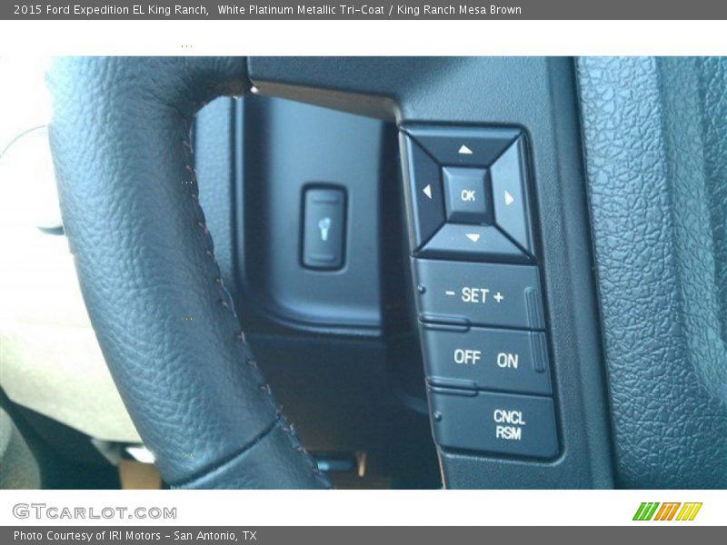 White Platinum Metallic Tri-Coat / King Ranch Mesa Brown 2015 Ford Expedition EL King Ranch