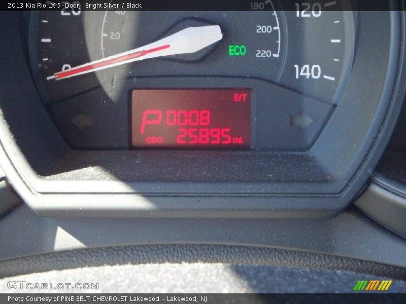Bright Silver / Black 2013 Kia Rio LX 5-Door