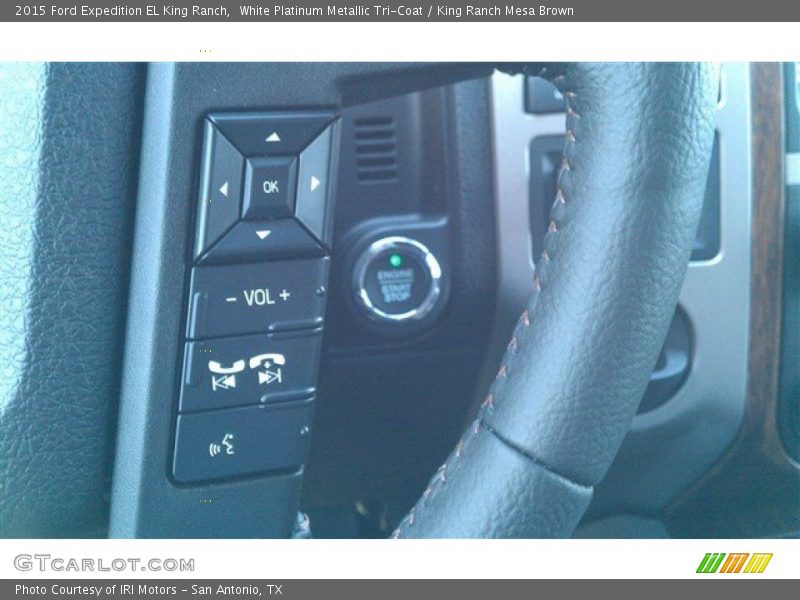 White Platinum Metallic Tri-Coat / King Ranch Mesa Brown 2015 Ford Expedition EL King Ranch