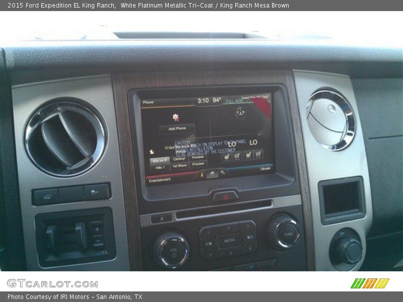 White Platinum Metallic Tri-Coat / King Ranch Mesa Brown 2015 Ford Expedition EL King Ranch