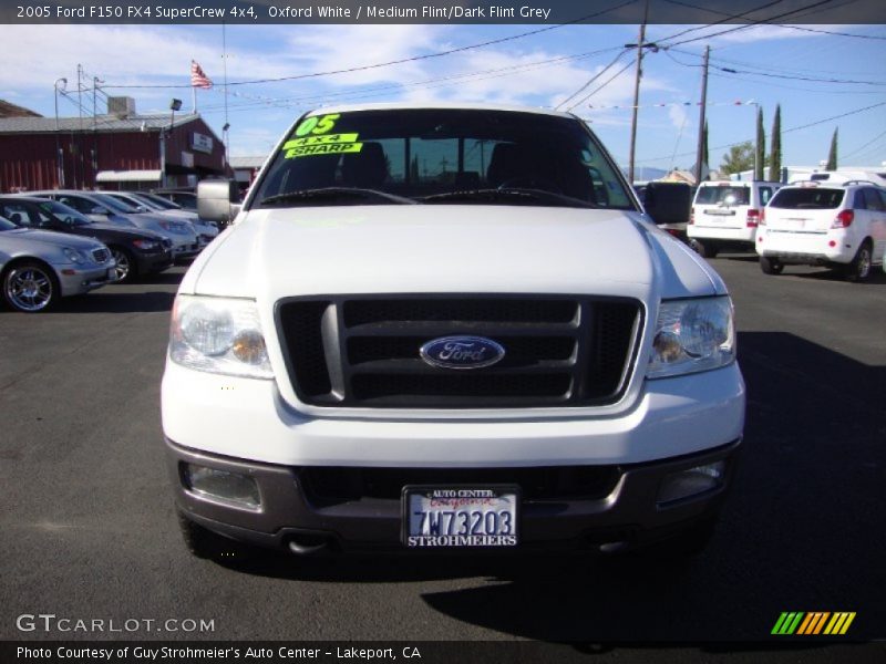 Oxford White / Medium Flint/Dark Flint Grey 2005 Ford F150 FX4 SuperCrew 4x4