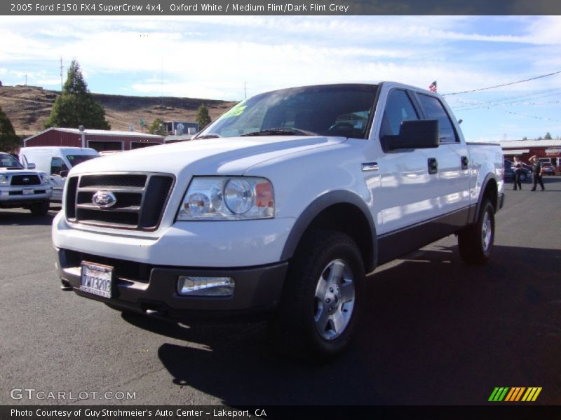 Oxford White / Medium Flint/Dark Flint Grey 2005 Ford F150 FX4 SuperCrew 4x4