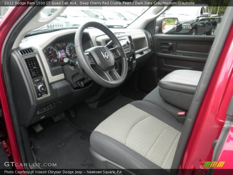 Deep Cherry Red Crystal Pearl / Dark Slate Gray/Medium Graystone 2012 Dodge Ram 1500 ST Quad Cab 4x4