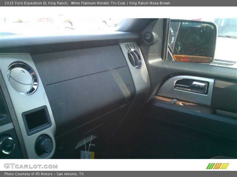 White Platinum Metallic Tri-Coat / King Ranch Mesa Brown 2015 Ford Expedition EL King Ranch