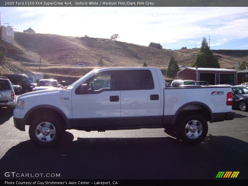 Oxford White / Medium Flint/Dark Flint Grey 2005 Ford F150 FX4 SuperCrew 4x4