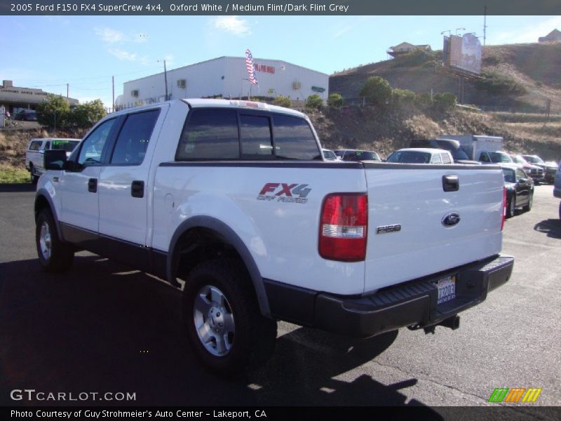 Oxford White / Medium Flint/Dark Flint Grey 2005 Ford F150 FX4 SuperCrew 4x4