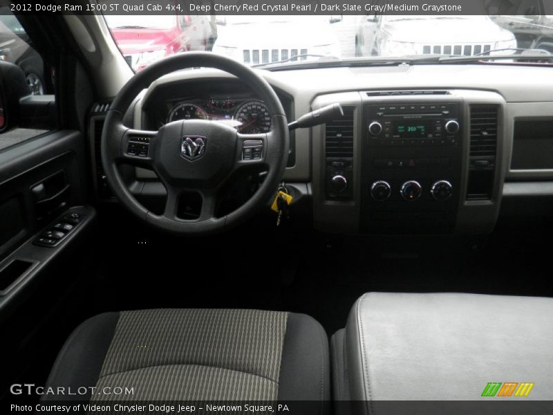 Deep Cherry Red Crystal Pearl / Dark Slate Gray/Medium Graystone 2012 Dodge Ram 1500 ST Quad Cab 4x4