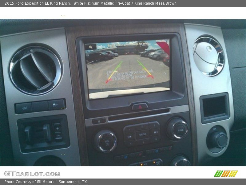 White Platinum Metallic Tri-Coat / King Ranch Mesa Brown 2015 Ford Expedition EL King Ranch