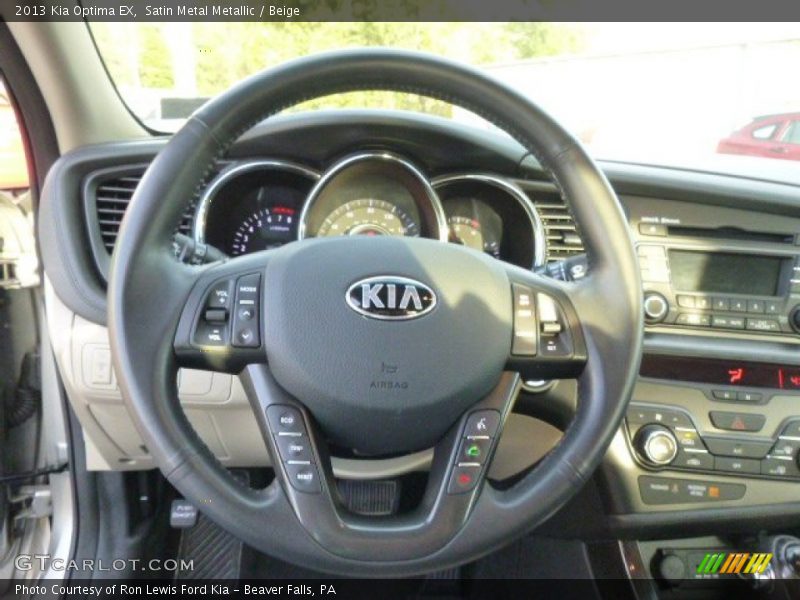 Satin Metal Metallic / Beige 2013 Kia Optima EX