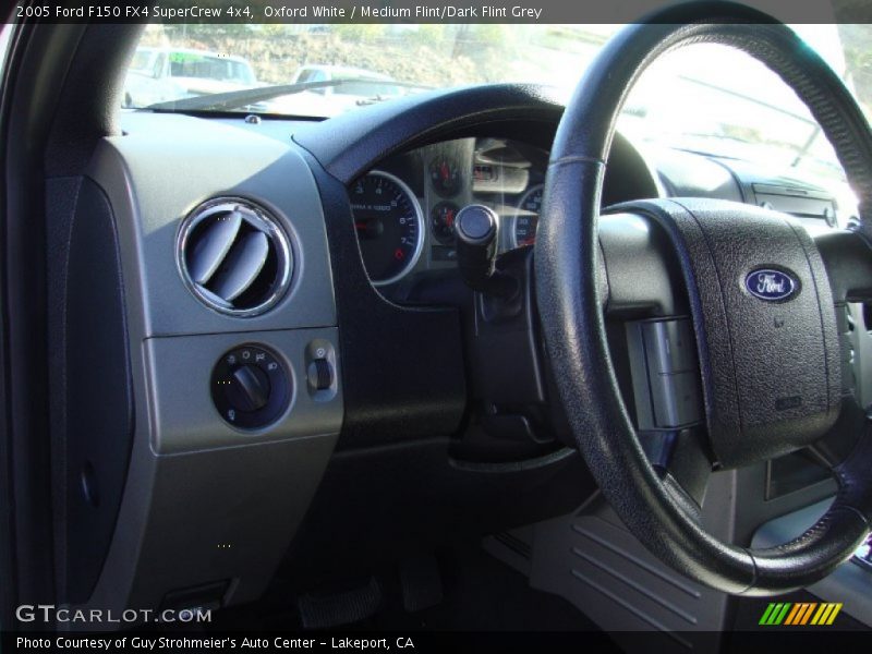 Oxford White / Medium Flint/Dark Flint Grey 2005 Ford F150 FX4 SuperCrew 4x4
