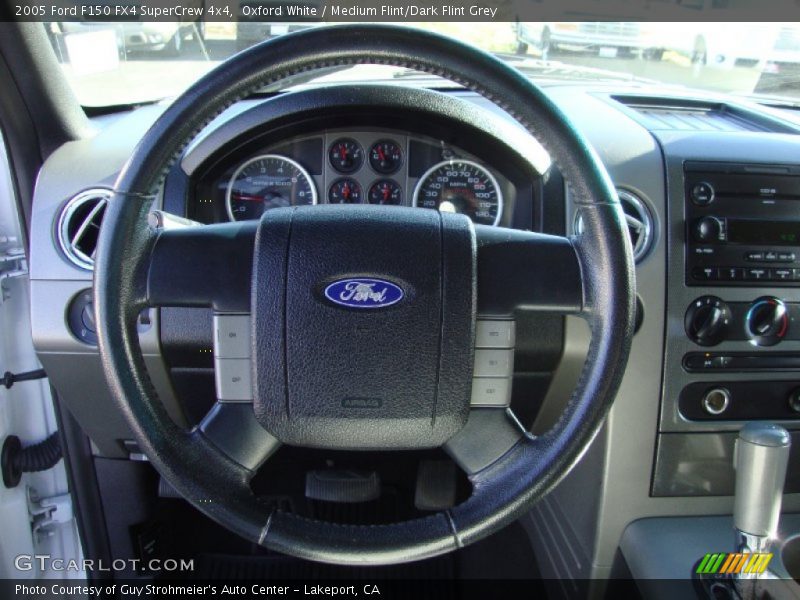 Oxford White / Medium Flint/Dark Flint Grey 2005 Ford F150 FX4 SuperCrew 4x4