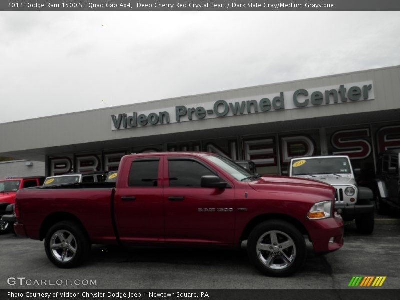 Deep Cherry Red Crystal Pearl / Dark Slate Gray/Medium Graystone 2012 Dodge Ram 1500 ST Quad Cab 4x4