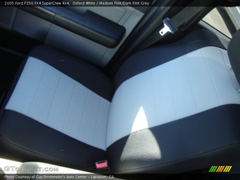 Oxford White / Medium Flint/Dark Flint Grey 2005 Ford F150 FX4 SuperCrew 4x4