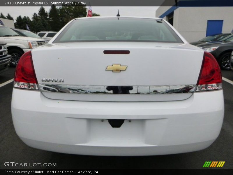 Summit White / Gray 2010 Chevrolet Impala LS