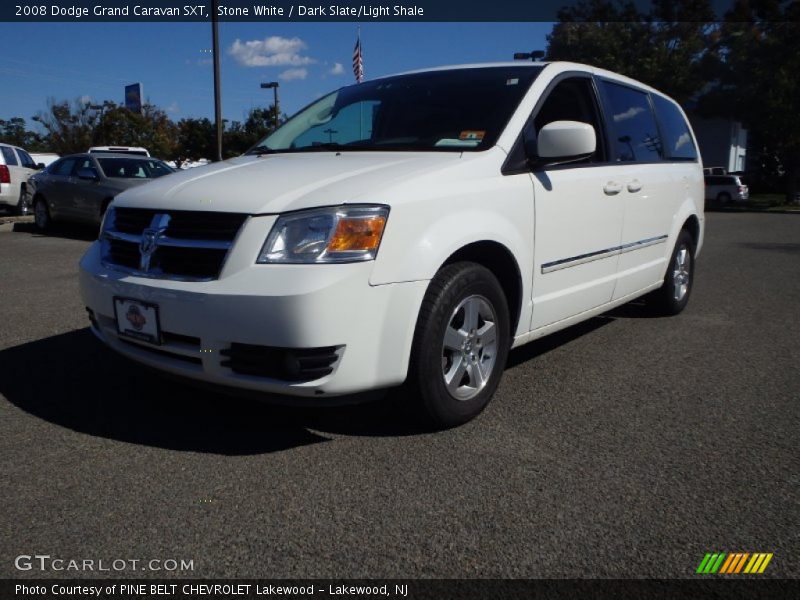 Stone White / Dark Slate/Light Shale 2008 Dodge Grand Caravan SXT
