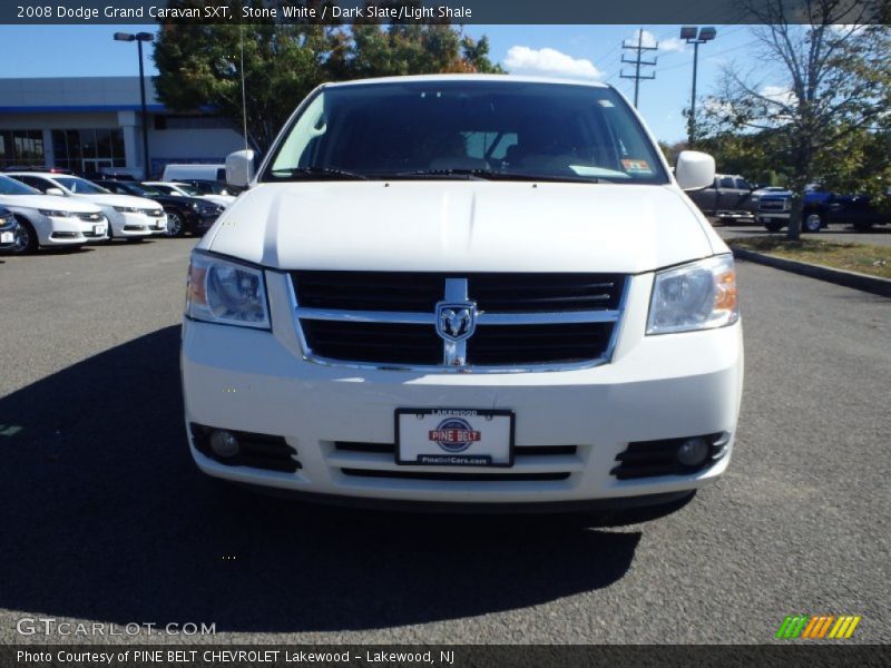 Stone White / Dark Slate/Light Shale 2008 Dodge Grand Caravan SXT