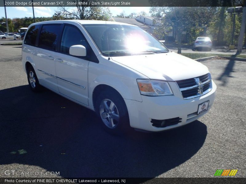 Stone White / Dark Slate/Light Shale 2008 Dodge Grand Caravan SXT