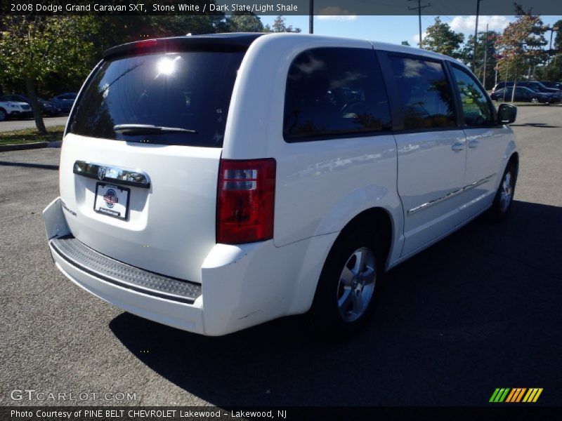Stone White / Dark Slate/Light Shale 2008 Dodge Grand Caravan SXT