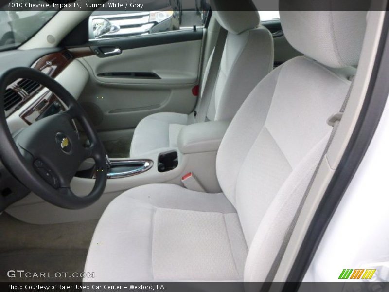 Summit White / Gray 2010 Chevrolet Impala LS