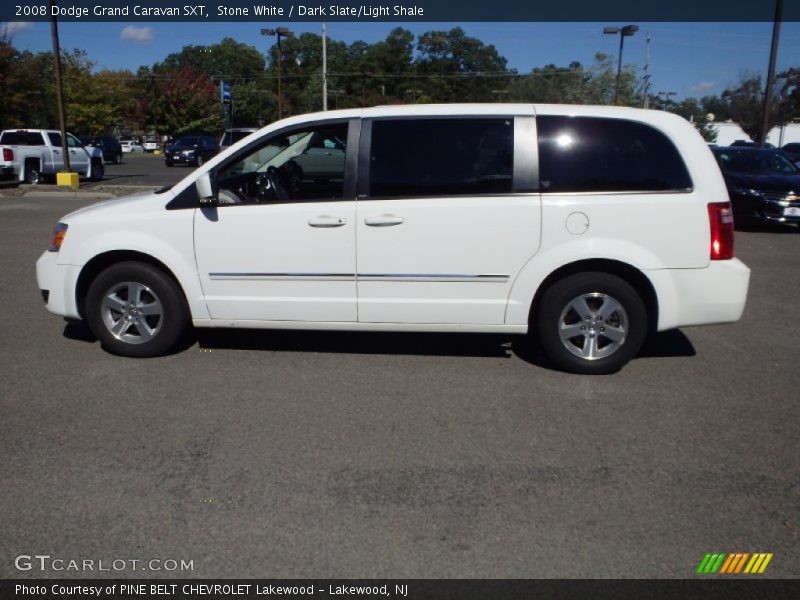Stone White / Dark Slate/Light Shale 2008 Dodge Grand Caravan SXT