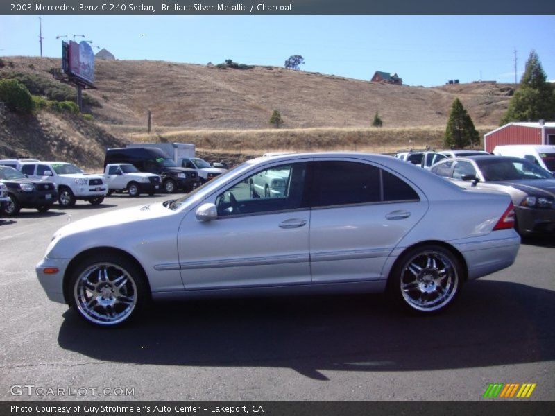 Brilliant Silver Metallic / Charcoal 2003 Mercedes-Benz C 240 Sedan