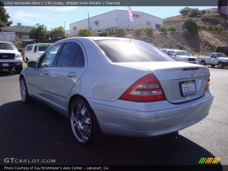 Brilliant Silver Metallic / Charcoal 2003 Mercedes-Benz C 240 Sedan