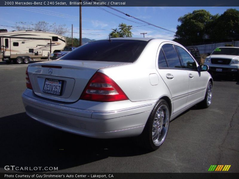 Brilliant Silver Metallic / Charcoal 2003 Mercedes-Benz C 240 Sedan