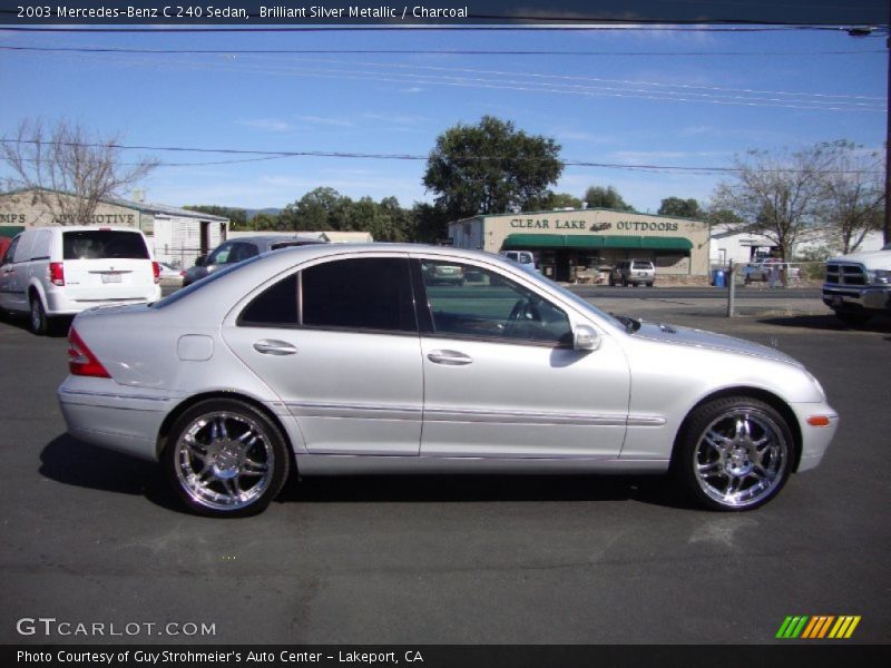 Brilliant Silver Metallic / Charcoal 2003 Mercedes-Benz C 240 Sedan