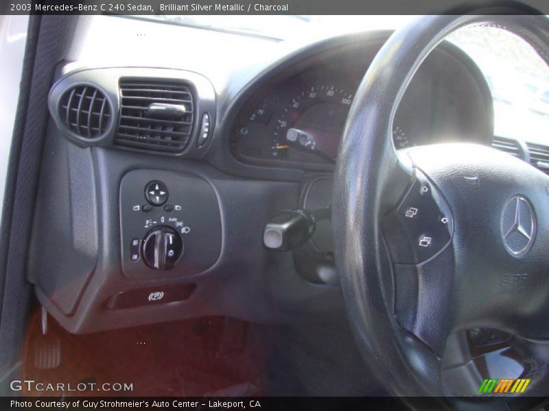 Brilliant Silver Metallic / Charcoal 2003 Mercedes-Benz C 240 Sedan
