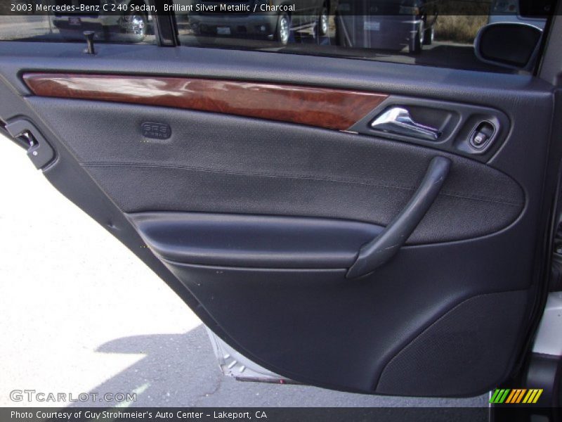 Brilliant Silver Metallic / Charcoal 2003 Mercedes-Benz C 240 Sedan